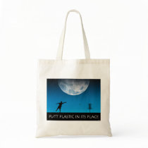 Putt Plastic In Its Place Tote Bag