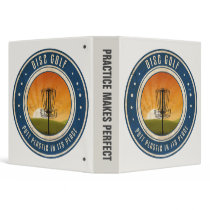 Putt Plastic In Its Place 3 Ring Binder