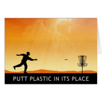 Putt Plastic In Its Place cards