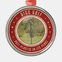 Putt Plastic In Its Place Ornament