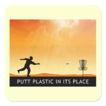 Putt Plastic In Its Place Stickers