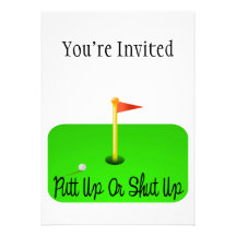 Putt Up Or Shut Up Golf Announcements