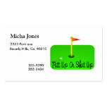Putt Up Or Shut Up Golf Business Card