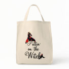 grocerytote - Puttin on the Witch T-shirts, tank tops, sweatshirts, long sleeve tees, mugs, cards, stickers, buttons, trick or treat bags, and other Halloween witch clothing and gifts.: Sizes  Available colors: natural