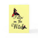  - Puttin on the Witch T-shirts, tank tops, sweatshirts, long sleeve tees, mugs, cards, stickers, buttons, trick or treat bags, and other Halloween witch clothing and gifts.: Sizes 