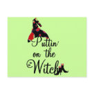  - Puttin on the Witch T-shirts, tank tops, sweatshirts, long sleeve tees, mugs, cards, stickers, buttons, trick or treat bags, and other Halloween witch clothing and gifts.: Sizes 