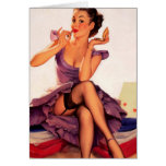 Putting on her Lipstick Cards