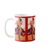 Putting on her Lipstick Coffee Mugs