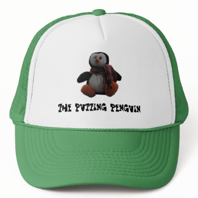 Putting Penguin Trucker Hat by PuttingPenguin