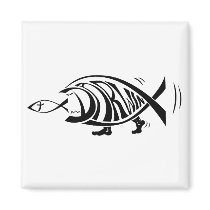Putting the Win in Darwin (by sethness@deviantart) Refrigerator Magnets