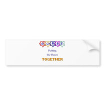Puzzle bumper stickers