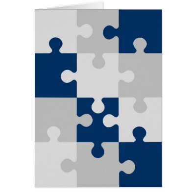 Puzzle Greeting Card by lonvig