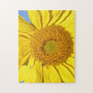 Puzzle - Fly on Sunflower