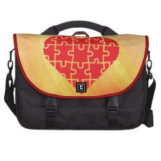 Puzzle Heart Laptop Bag