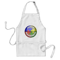 Puzzle Lens 4 color puzzle piece pinwheel Apron