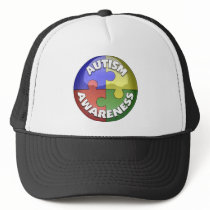 Puzzle Lens 4 color puzzle piece pinwheel Trucker Hats
