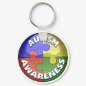 Puzzle Lens 4 color puzzle piece pinwheel keychains