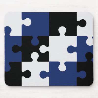 Puzzle Mouse Mat by lonvig