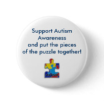 puzzle piece, Support Autism Awarenessand put t... buttons