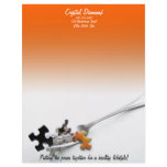 Puzzle Pieces &amp; Fork Custom Letterhead
