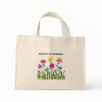 Puzzle pieces garden, Autism Awareness bag