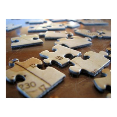 Puzzle Pieces Print by jesseesuem