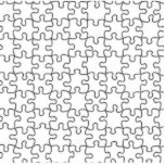 Puzzle Pieces Template (Add Background Color) photo sculptures