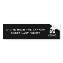 Puzzle Pirates Bumper Sticker