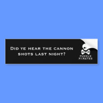 Puzzle Pirates Bumper Sticker bumper stickers