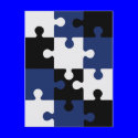 Puzzle postcards