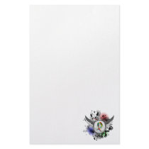 Puzzle Ribbon And Wings Autism Personalized Stationery