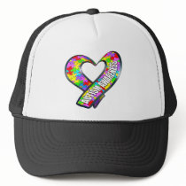 Puzzle Ribbon Heart hats by wolfmama Puzzle Ribbon Heart hats