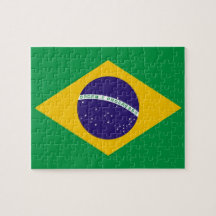 Puzzle with Flag of Brazil