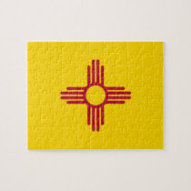 Puzzle with Flag of New Mexico State