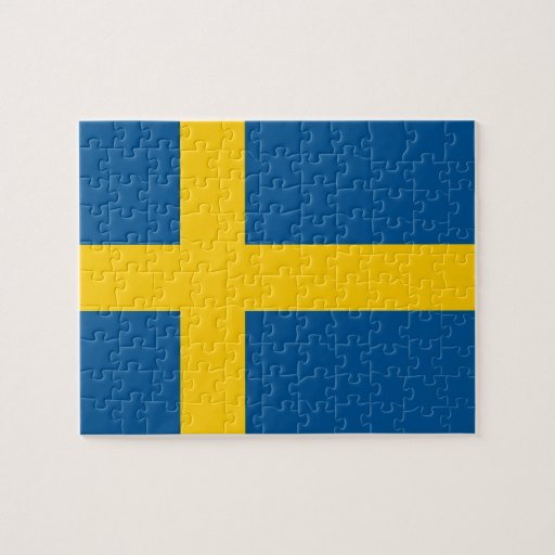 Puzzle with Flag of Sweden