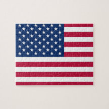 Puzzle with Flag of USA