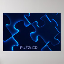 Puzzled Post  Blue Print