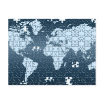 Puzzled! Postcard