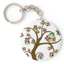 Puzzled Tree of Life Keychains