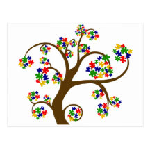 Puzzled Tree of Life Postcard