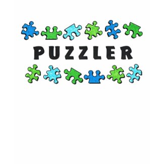 Puzzler with puzzle pieces shirt