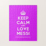 [Crown] keep calm and love messi  Puzzles