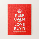 [Crown] keep calm and love kevin  Puzzles