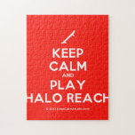 [Skateboard] keep calm and play halo reach  Puzzles
