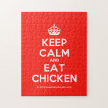 [Crown] keep calm and eat chicken  Puzzles