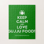 [Cutlery and plate] keep calm and love gujju food!!  Puzzles