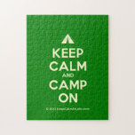 [Tent] keep calm and camp on  Puzzles