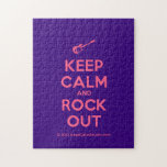 [Electric guitar] keep calm and rock out  Puzzles