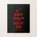 [Electric guitar] keep calm and rock on  Puzzles