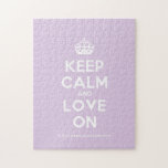 [Crown] keep calm and love on  Puzzles